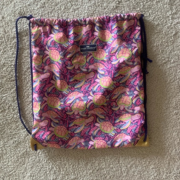 Simply Southern Handbags - Simply Southern drawstring bag (12x18), turtle print